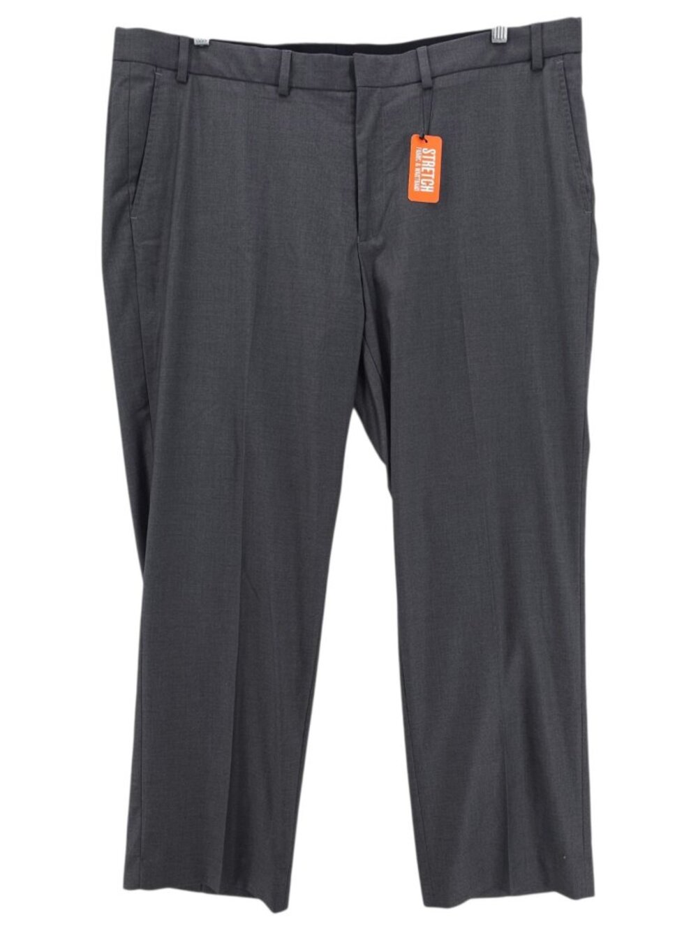 NWT DOCKERS Performance Dress Pants Gray Stretch Straight Fit Non Iron 40x29